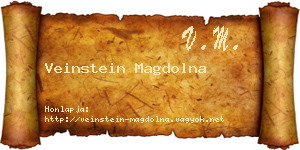 Veinstein Magdolna névjegykártya